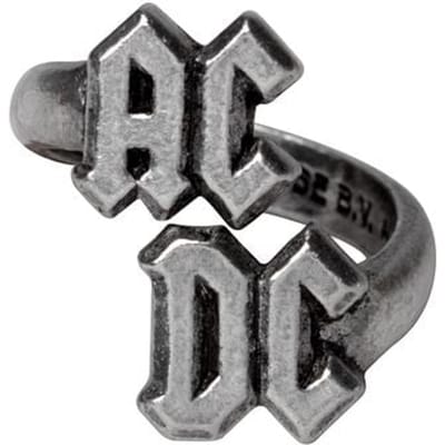 AC/DC AC/DC Ring Unisex Ring - zilverkleurig - S-M