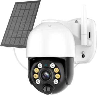 Zonnecamera Buiten - Draadloze Camera - Huis Beveiligen - 4G of WIFI Connectie - 3MP HD Resolutie - Zwart