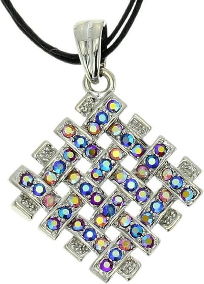Behave - ketting met steentjes hanger - nikkelvrij - cadeau in geschenkzakje - 40 cm