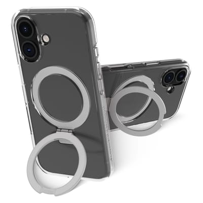 dbramante1928 Iceland Ultra D3O Backcover geschikt voor MagSafe Stand geschikt voor iPhone 16 - Clear