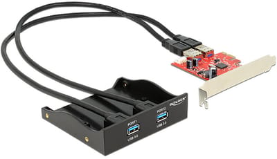 Delock Front Panel 2 x USB 3.0 incl. PCI Express Card