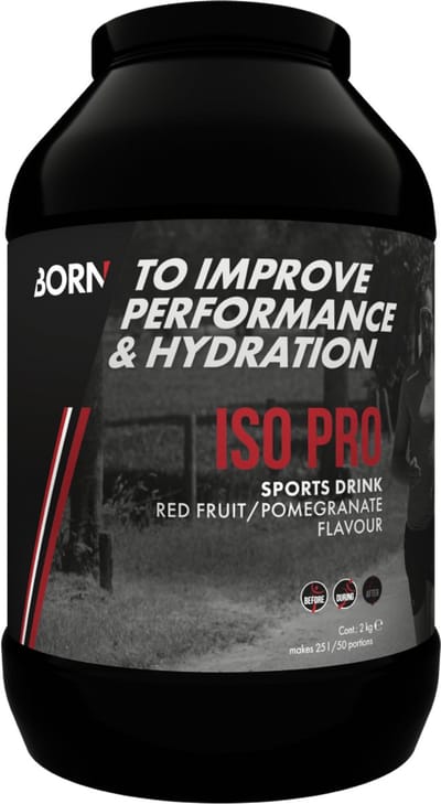 BORN ISO PRO RED FRUIT/POMEGRANATE TUB 2kg