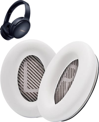 Vervangende oorkussens voor Bose QuietComfort 45 / QC45 / QuietComfort SE - Oorkussens voor koptelefoon - Ear pads headphones - Wit