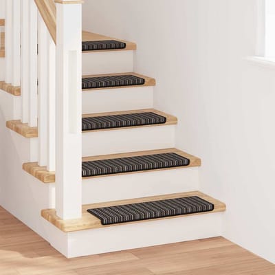 vidaXL - Zelfklevende - trapmatten - 15 - st - 65 - x - 21 - x - 4 - cm - Non-Slip - Antraciet