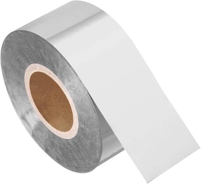 3 cm x 400 ft Warmteoverdracht Hot Stamping Folie voor Lederen DIY, Logo Decor, Scrapbook en Craft Projecten, Zilver Toon