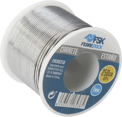 Zachte soldeerdraad 250 g, 1 mm diameter, 60% tin voor elektrische soldeerbout