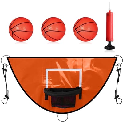 Trampoline Basketbalring - Trampoline Basketbal Set - Actieve Speeltijd - Waterdicht PVC Materiaal - 38.58x19.69 inch - Oranje