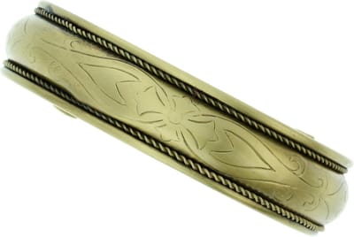 Behave - Goudkleurige klemarmband met motief - Vintage stijl