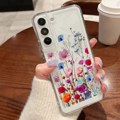 Coque Petite Fleur Pour Samsung Galaxy S24 S23 S22 Ultra S21 S20 FE A52 A56 A14 A34 A15 A25 A35 A55 A54 5G S25 Plus Housse en Silicone For Samsung S25 Plus
