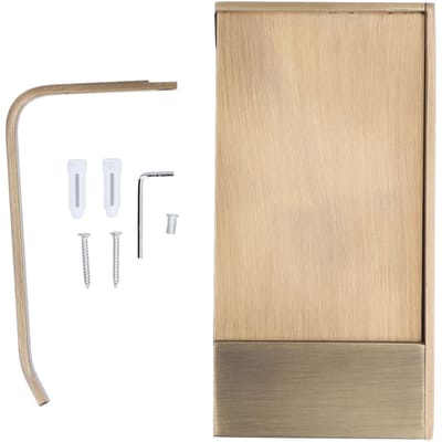 Toiletpapierhouder Telefoonplank Koper Antiek Toiletpapierplank Goud Toiletpapierhouder met beige