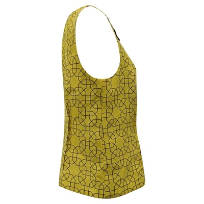 Marni top met versieringen in gele wol