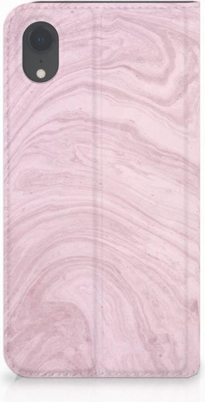 Apple iPhone Xr Standcase Marble Pink - Origineel Cadeau Vriendin