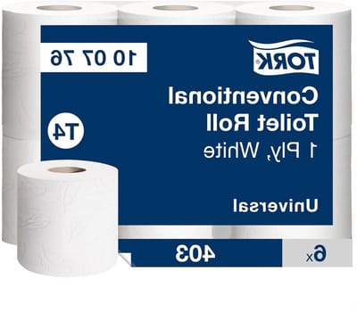 Toiletpapier rol - Huishoudpapier - Dagelijks gebruik - Extra lange rol - 6 x 400 vellen - Wit