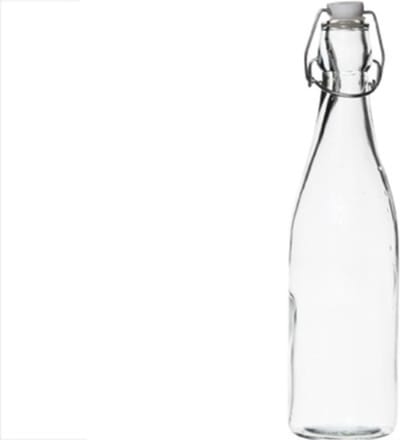Fles met met stop wit 500ml