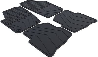 Rubber Automatten geschikt voor Volkswagen Polo 9N/9N3 - Bouwjaar: 2001-2009 - Originele pasvorm - 4-delig