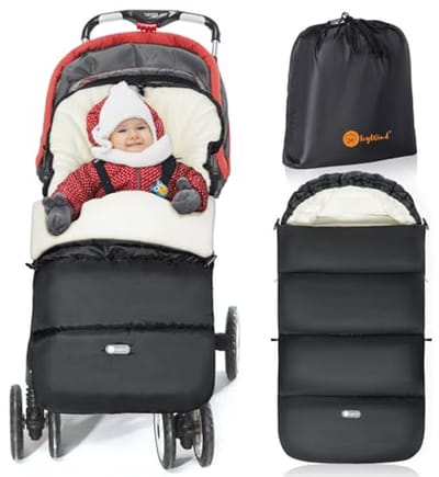 Universele Winter Voetenzak voor Kinderwagen - Warm en Waterdicht met Afneembaar Design
