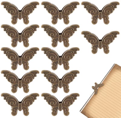 Metalen Klemmen voor Documenten - Antieke Bronzen Afwerking - 28x50x20mm