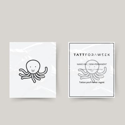 Tijdelijke tattoo octopus | Neptattoo volwassenen | Tijdelijke tattoo voor volwassenen | Temporary tattoo | Plaktattoos voor volwassenen | Neptattoos | Probeer zorgeloos een tattoo | tattforaweek