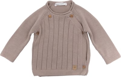 Bamboom Knitted Trui Met Overslag Camel 1 Mnd