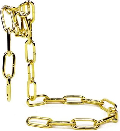 Wijnhouder ketting - flessenhouder - zwevende fles - wijnrek - decoratie - stevig - kerst - cadeau - chain - goud