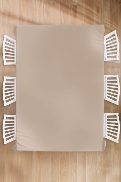 Tafelkleed - Tafellaken - 180x260 cm - Beige - Kleuren - Effen - Binnen en Buiten