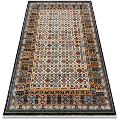 Kleden Rugsx Wollen tapijt KESHAN Frame oosters 6428/53551 beig 200x290 cm