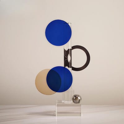 Premium Stijl High-end Kristallen Geometrische Ornamenten Woonaccessoires Woonkamer TV-meubel Salontafel Abstract Pluche Decoratie Kunstwerk