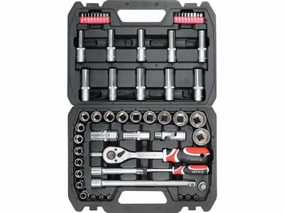 Yato YT-12660 Serie - Dopsleutelset - 60-delig - 1/2" en 1/4" - Chroom-vanadiumstaal