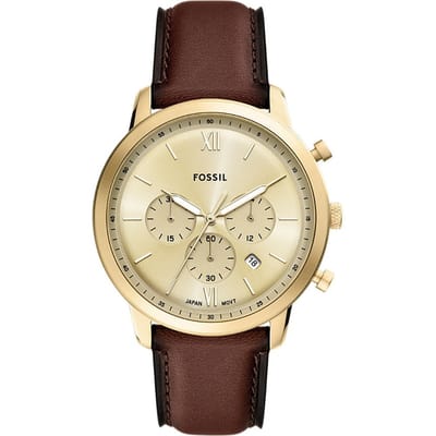 Fossil FS6113 Heren Horloge 44mm - Bruin