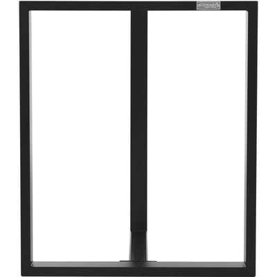 Set van 2 tafelframes B60xH72 cm in T-vorm metaal zwart ML-Design