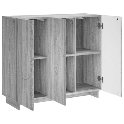 vidaXL - Dressoir - Grijs - Sonoma - 85,5 - x - 31 - x - 75 - cm - Bewerkt - hout
