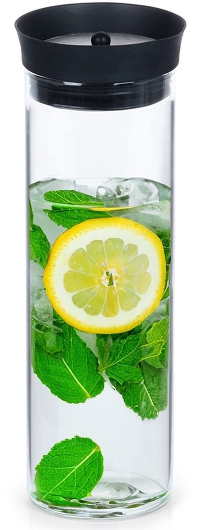 Excellent Houseware - Karaf - 1L - Borosilicaatglas - Roestvrijstalen Deksel