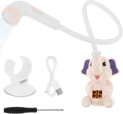 Speelse Olifant Douchekop en Waterpomp voor Babybad - Veilige & Slimme Babydouche