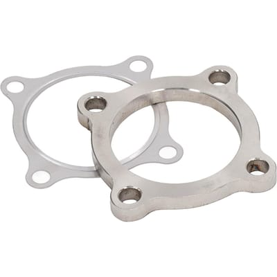 2.5in ID 4-bouts Turbo Uitlaat Downpipe Flens met Pakking 304 Roestvrij Staal Geschikt voor T3 50AR T3 T4 GT35 Turbo Serie white