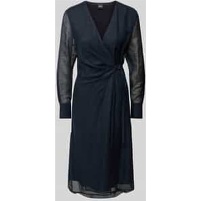 Midi-jurk met V-hals, model 'Dosala'