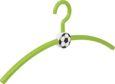 De Kledinghanger Gigant - Garderobehanger - Jassenhanger - Volwassenen - 711610 - 24 Stuks - Fan - Voetbal - Kunststof - Groen - 45 cm - Kledinghanger - Kleerhanger - Voetbalhanger (711610/24)