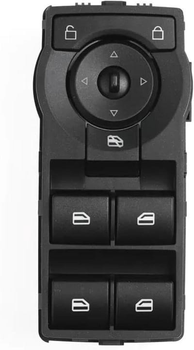 Raambediening Schakelaar - Ruitenschakelaar - Auto Interieur - Directe Vervanging - Unisex Adult - Grijsgroen