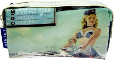 make-up tasje - retro luchthaven