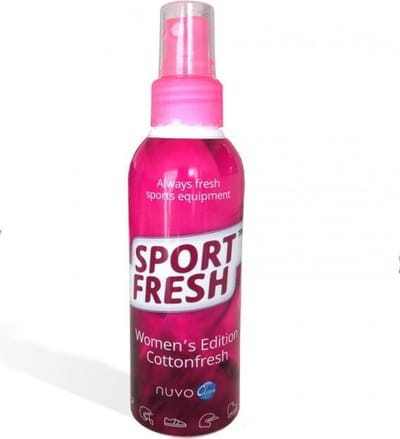 nuvoClean Sportfresh - Cottonfresh - probioticaspray tegen zweetgeur - voor schoenen - handschoenen - beschermers en helmen.