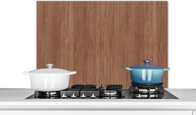 Spatscherm keuken 80x55 cm - Kookplaat achterwand Hout - Boomstronk - Patronen - Muurbeschermer - Spatwand fornuis - Hoogwaardig aluminium
