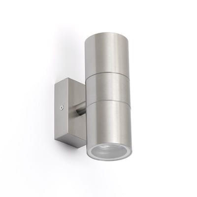 QAZQA duo - Moderne Wandlamp Up Down voor buiten - 2 lichts - D 115 mm - Staal - Buitenverlichting