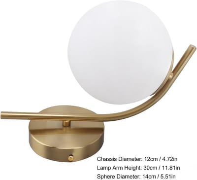 Moderne Wandkandelaar Set met Glazen Kap voor Binnenverlichting