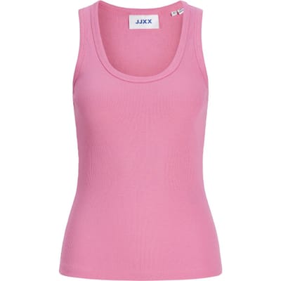 Tanktop met ribstructuur model 'FRIDA'