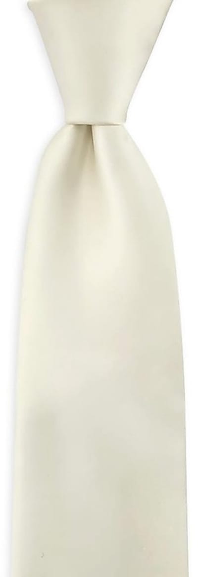 Sir Redman - Stropdassen - stropdas Satin Grace Off-white - off-white