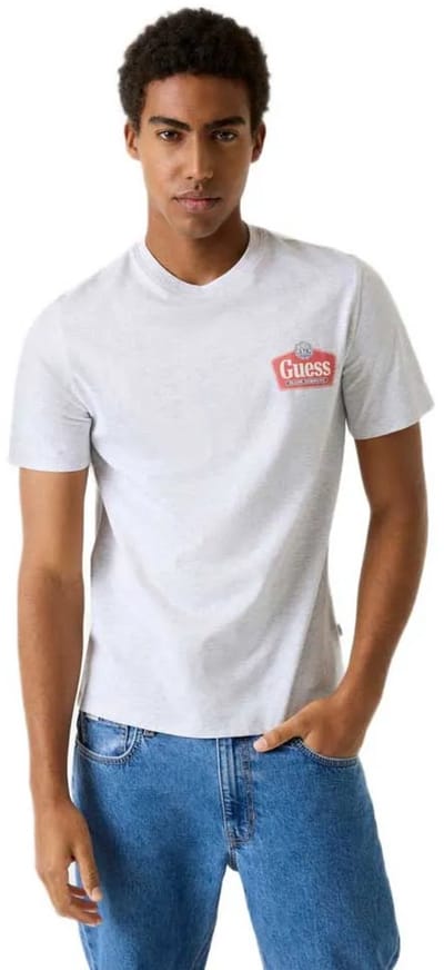 Guess Jeans Royal Slim Fit T-shirt Met Korte Mouwen Wit S Man