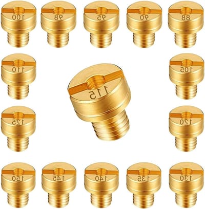 Hoofdjet Set voor Carburetor, 15 Stuks M5 Vervangingsjets #88-150 voor Mikuni VM22 VM24 VM26 VM30 - Verbeter de Prestaties van Off-Road Motoren, Dirt Bikes en ATV's