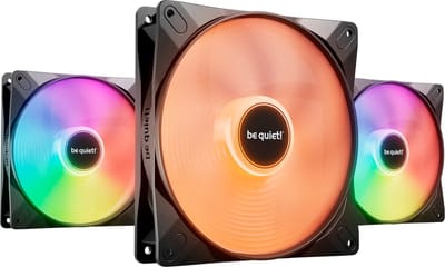 be quiet! LIGHT WINGS LX 140mm high-speed (3-pack) - Case ventilator - 140mm - Zwart met RGB-licht - 23 dBA