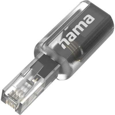 Hama Telefoon (analoog) Adapter 0 mm Zwart (transparant)