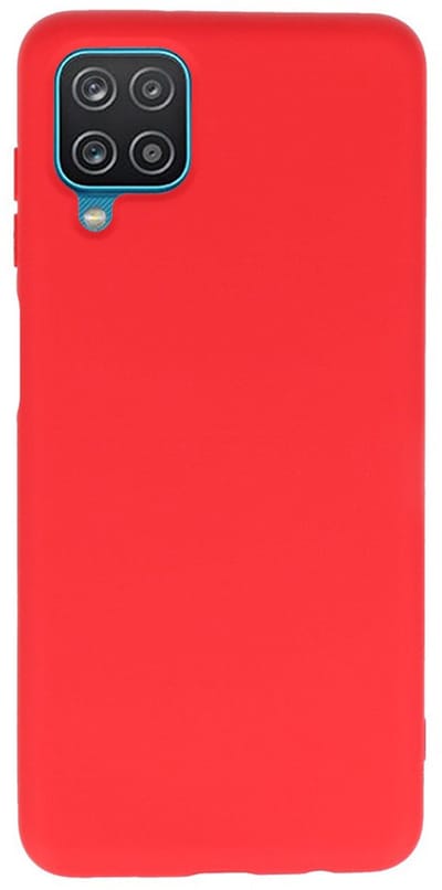 Hoesje Geschikt voor de Samsung Galaxy A12 - Fashion Color Backcover Telefoonhoesje - Rood
