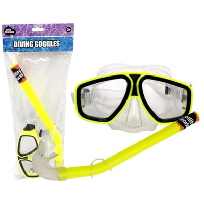 Jolly Outside - Duikbril met Snorkel - Duiken - Brillen - Onderwater - Verstelbaar - Kinderen - Snorkelen - Geel
